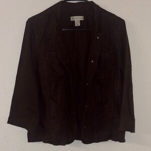 Christopher & Banks Dark Brown Blazer